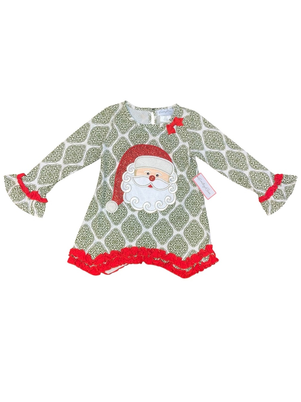 Emily Rose Girls Santa Tunic Top - Size 5💜